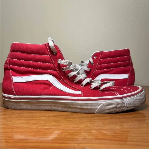 Racing Red Red Old Skool High Top Vans Red Vans Womens Mid Top